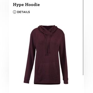 Cabi Hype Hoodie Size L, EUC, Burgundy